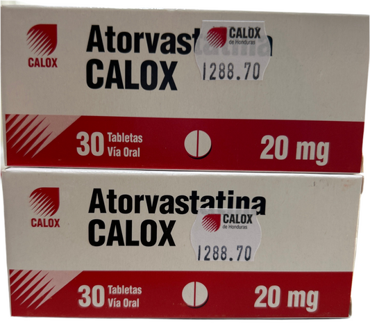 ATORVASTATINA CALOX 20 mg
