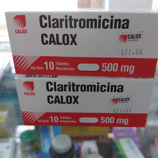 CLARITROMICINA X 10 TAB 500MG CALOX