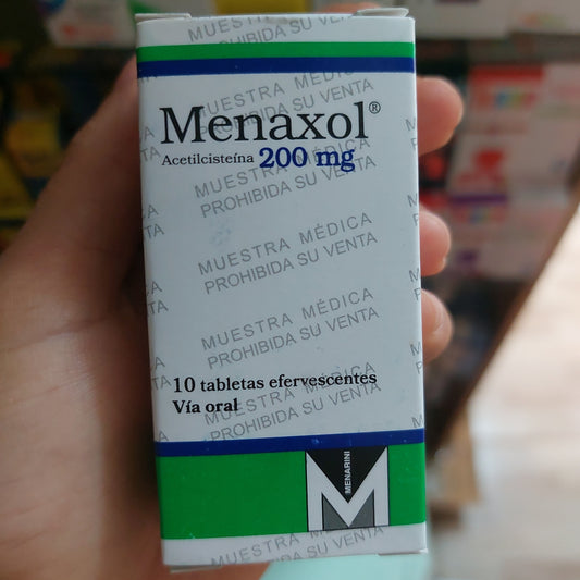 MENAXOL efervescente 200MG TABLETA