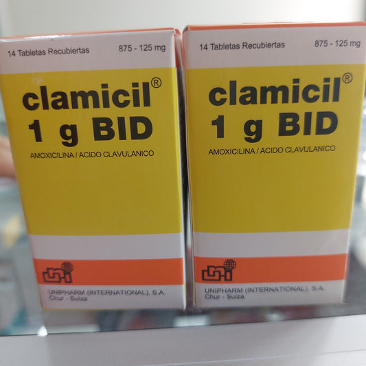 CLAMICIL 1G BID X 14 TABLETAS
