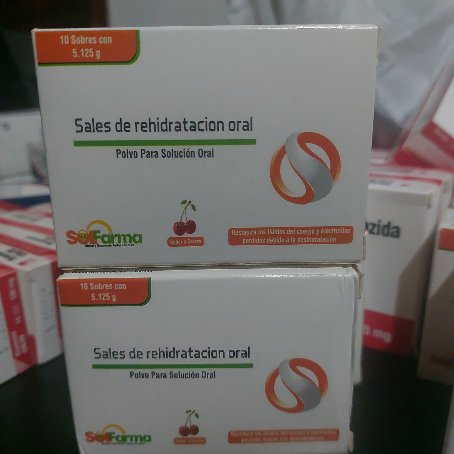 Sales de rehidratacion cereza