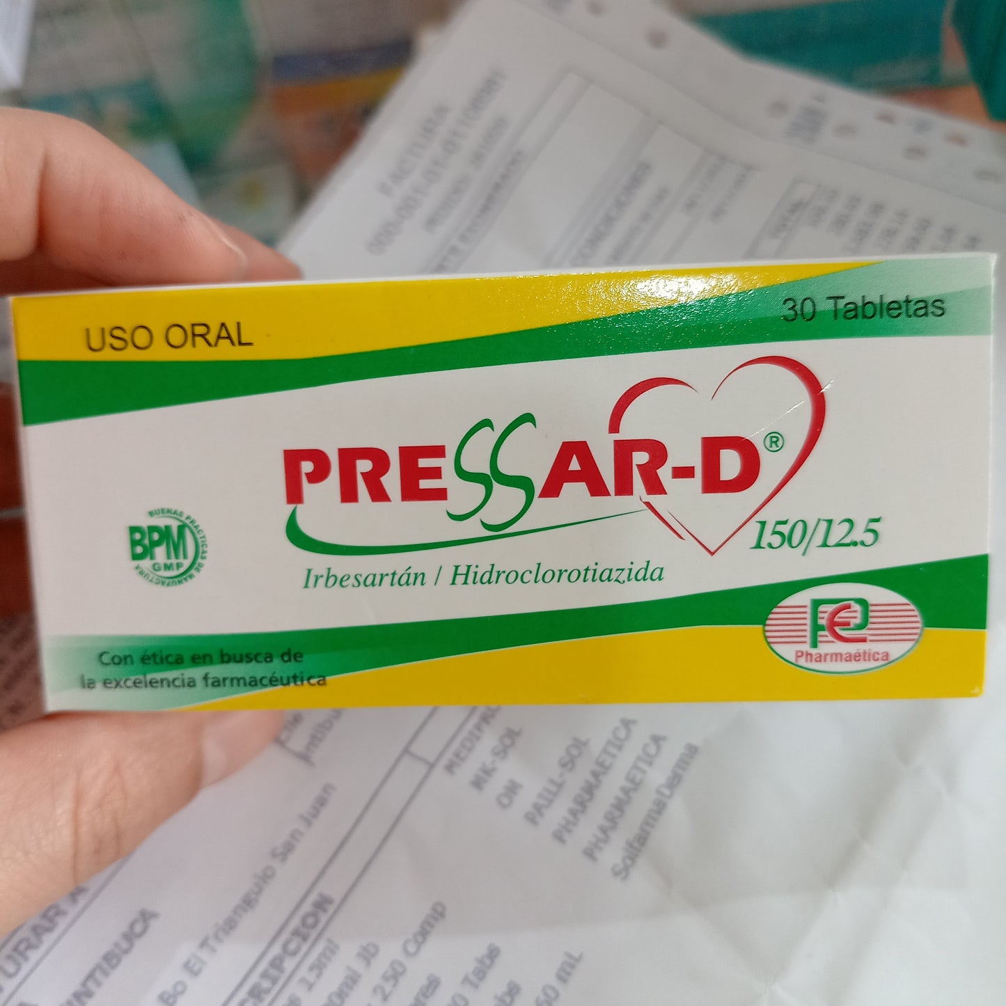 PRESSAR D 150 / 12.5 MG