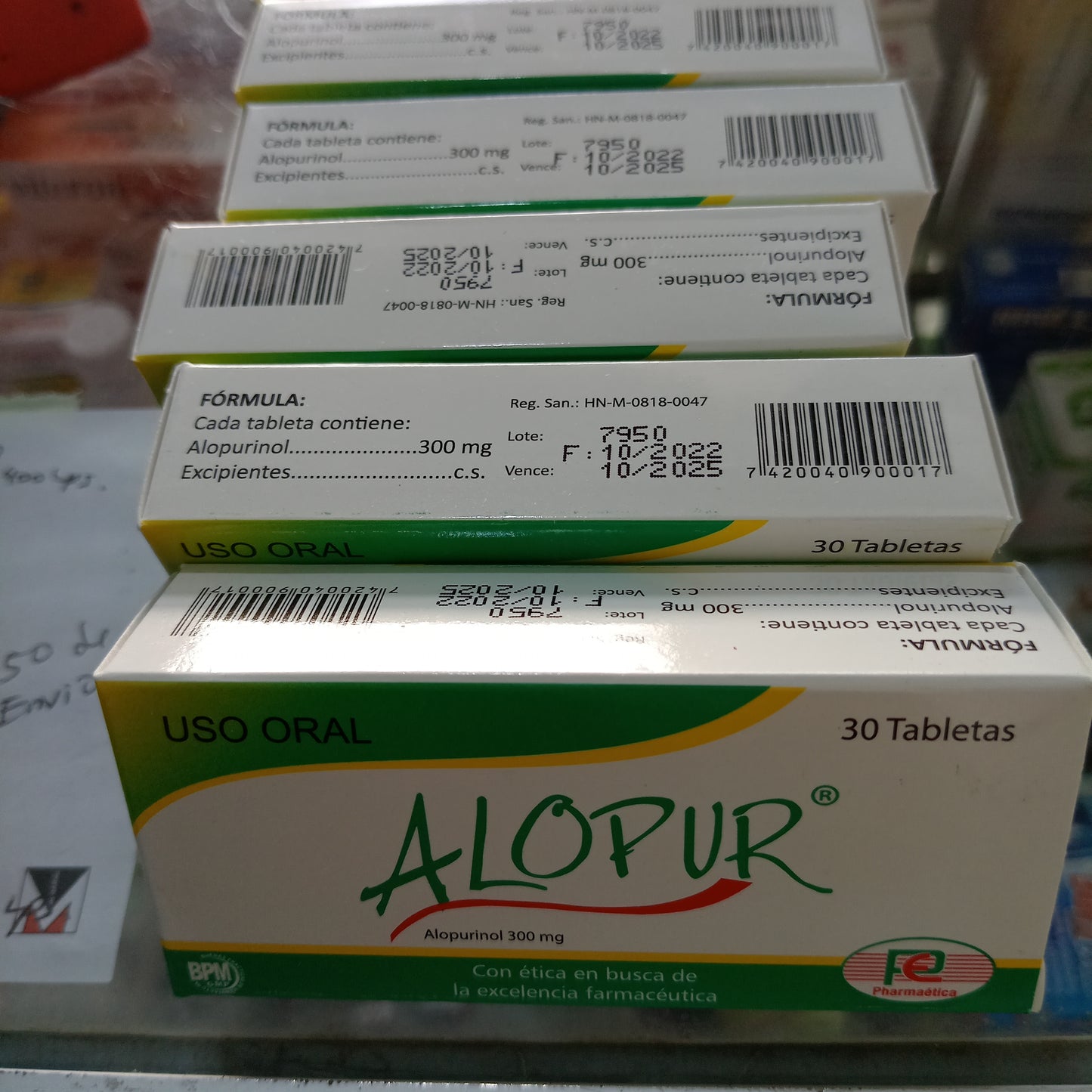 ALOPUR 300 MG X 30 TABLETAS