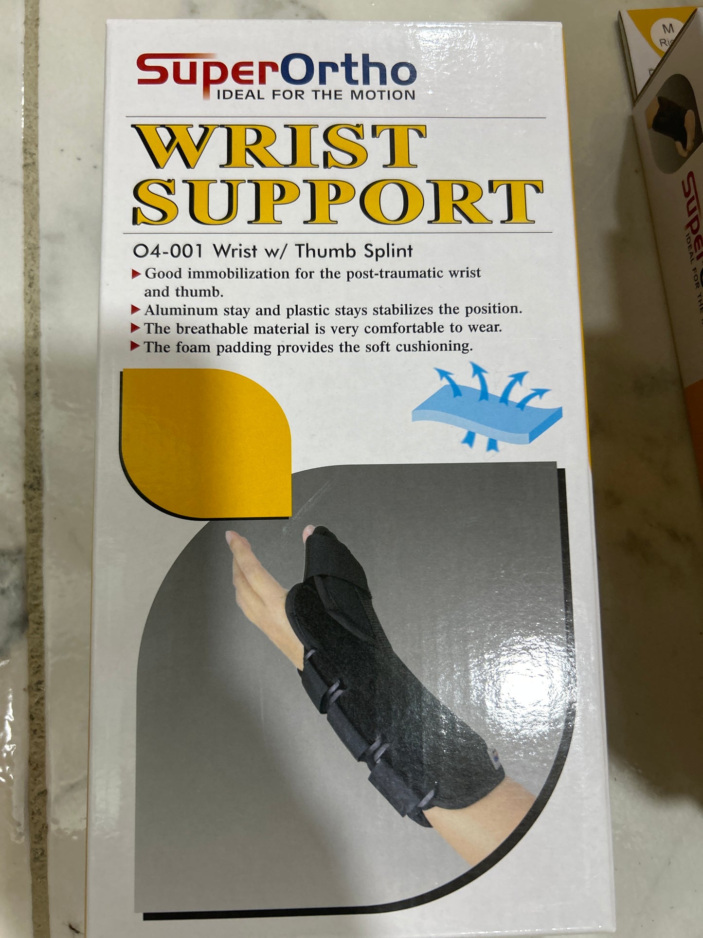 MUÑEQUERA CON FÉRULA PARA PULGAR IZQUIERDA M