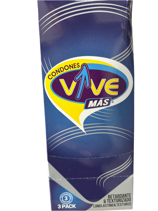 VIVE MAS RETARDANTE Y TEXTURIZADO CONDONES