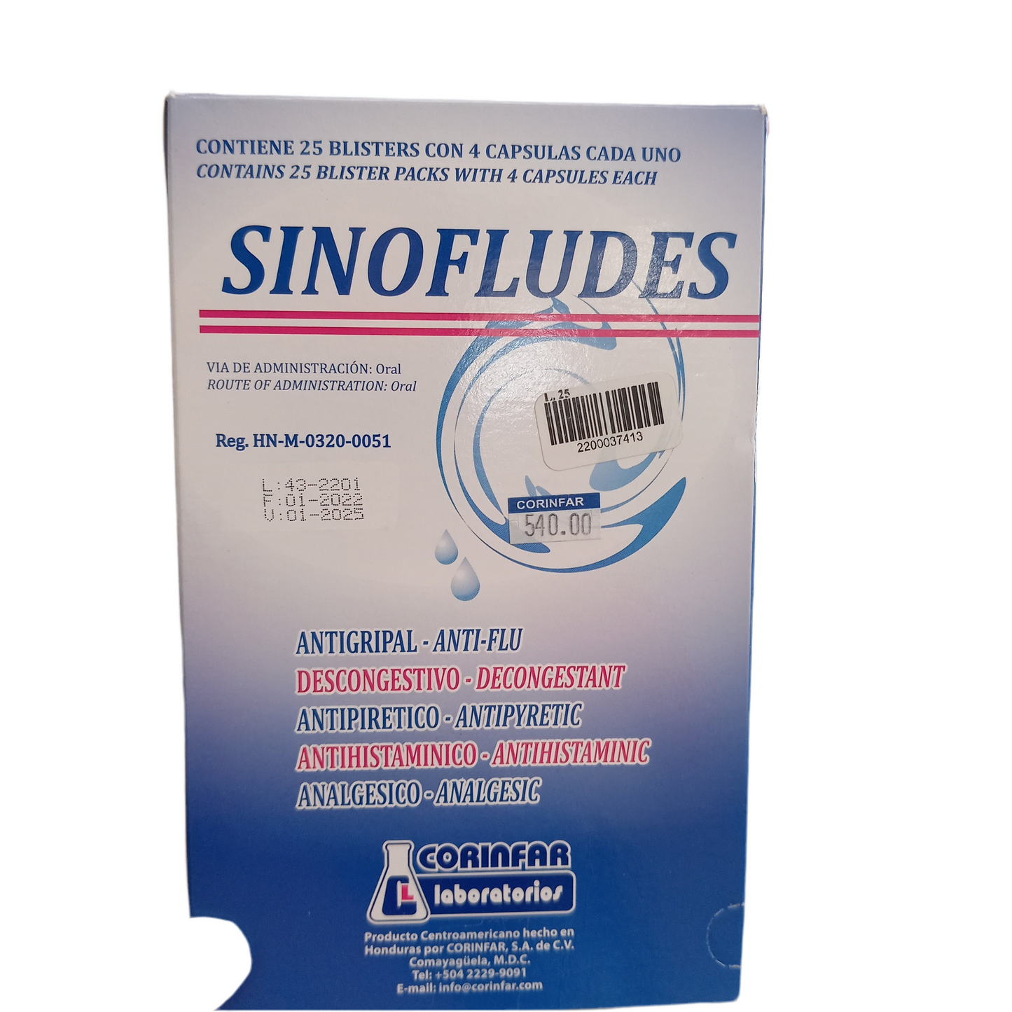 SINOFLUDES x 1 cap