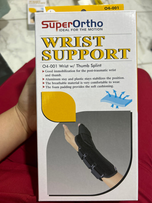 MUÑEQUERA CON FÉRULA PARA PULGAR DERECHA M