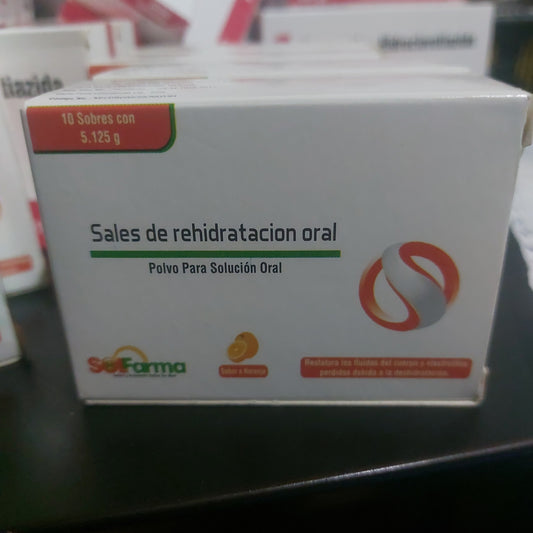 Sales de rehidratacion naranja