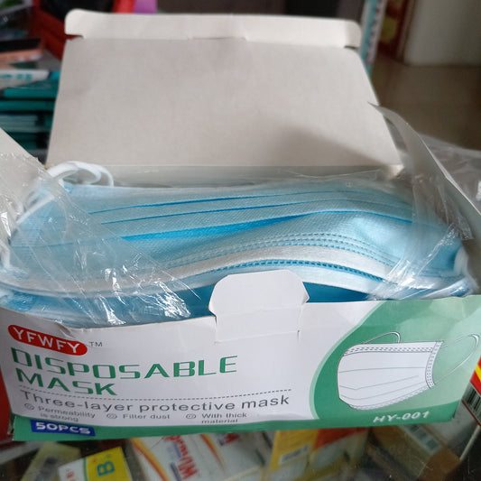 mascarilla azul