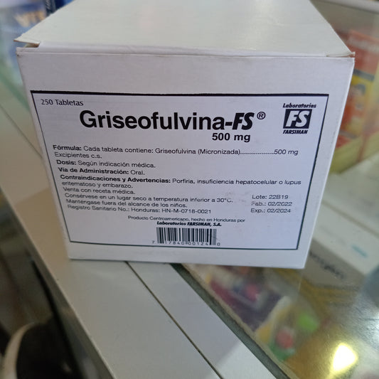 GRISEOFULVINA -FS 500MG