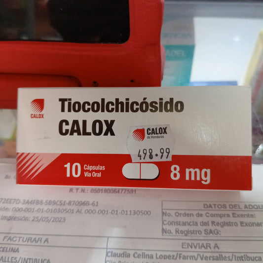 TIOCOLCHICOSIDO CALOX 8MG