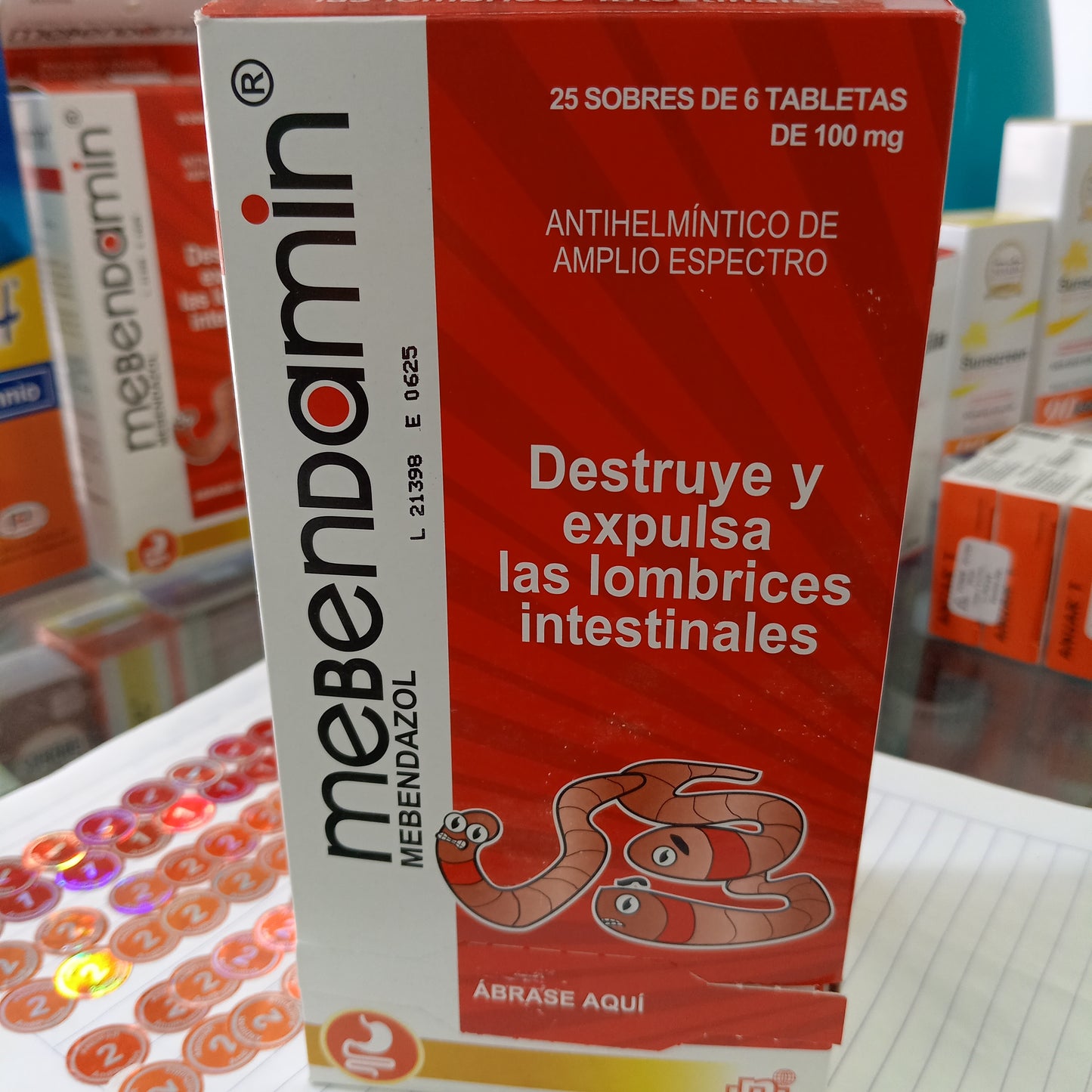 MEBENDAMIN X 25 SOBRES