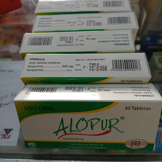 ALOPUR 300 MG X 30 TABLETAS